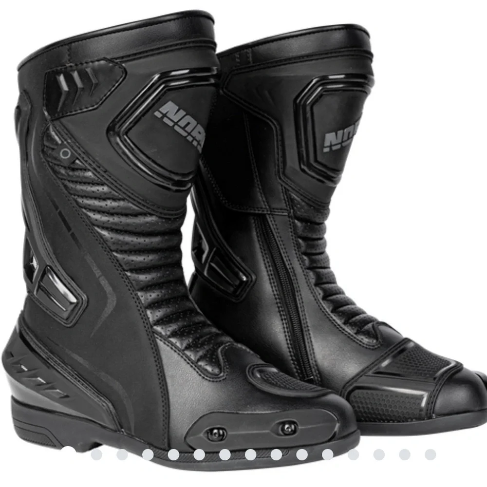 NORU Hakone Black Moyorcycle Riding Boots Men's Size 11